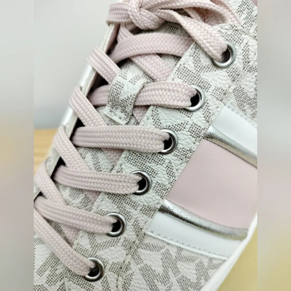 MICHAEL KORS Pink and Gray Sneakers - Picture 4 of 8